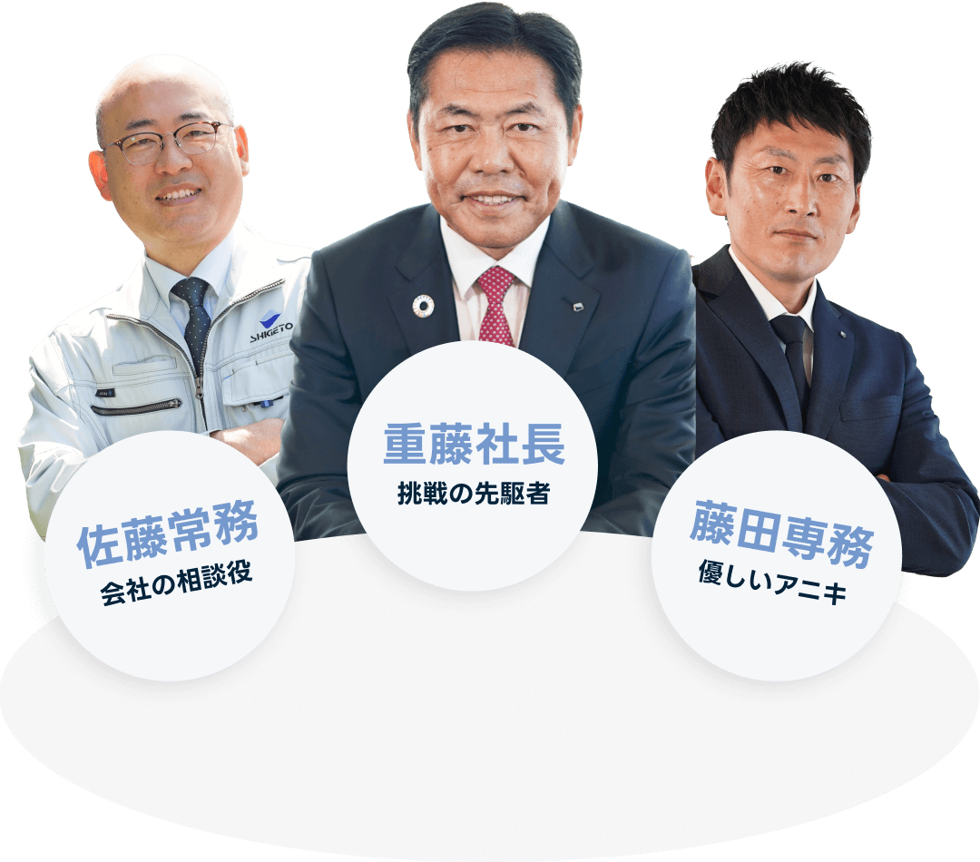 重藤社長&役員